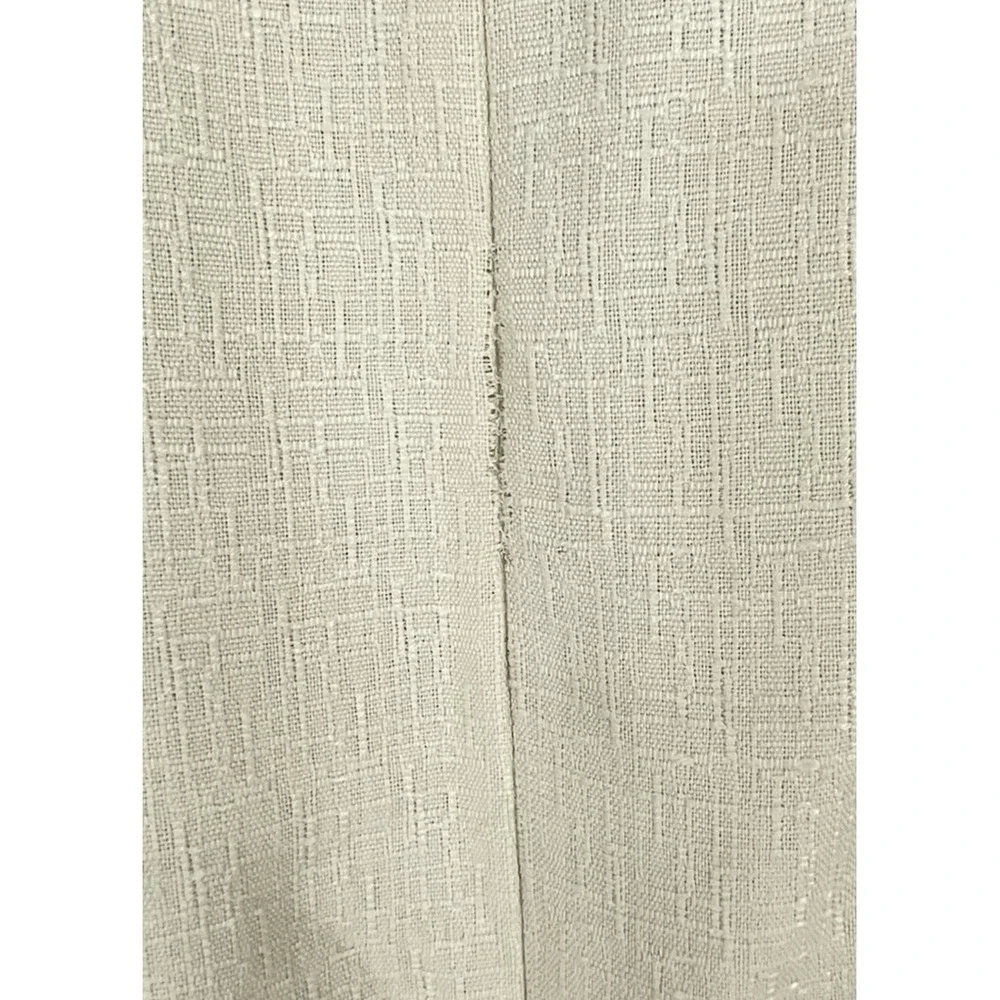 Vtg‎ Karen Scott Women 12 Skirt Suit Beige Linen Blend Lined One Button Career